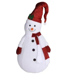 KOOPMAN Oggetti Decorativi E Illuminati|Personaggi E Oggetti Grande Dimensione-Pupazzo di neve pieghevole luminoso a pile (H140 cm)