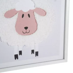 OSTARIA Oggetti Decorativi Bambini-Quadro murale bambini (60 x 40 cm) Pecora