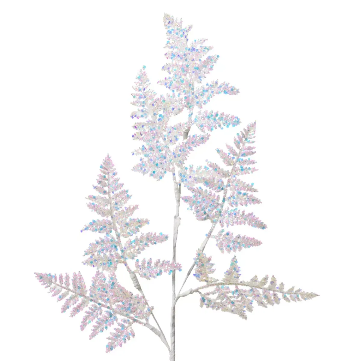 KAEMINGK Rami Artificiali-Ramo di foglia (H69 cm) Felce Reale Iridescente