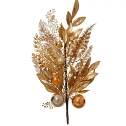 KAEMINGK Rami Artificiali|Centrotavola Natalizi-Ramo di foglia (H75 cm) Majesty rame