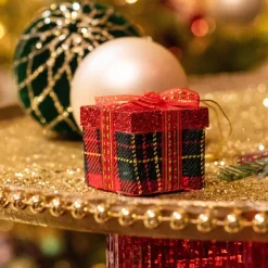 KAEMINGK Addobbi Natalizi-Regalo di Natale da appendere (4 cm) Clitterato