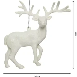 KAEMINGK Addobbi Natalizi-Renna di Natale da appendere (14 cm) Strass Knut