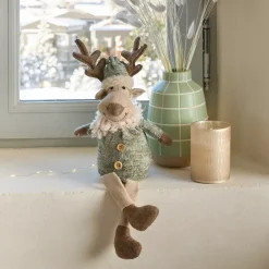 KAEMINGK Babbo Natale Animali E Personaggi-Renna di Natale da sedere (H38 cm) Signor Chic