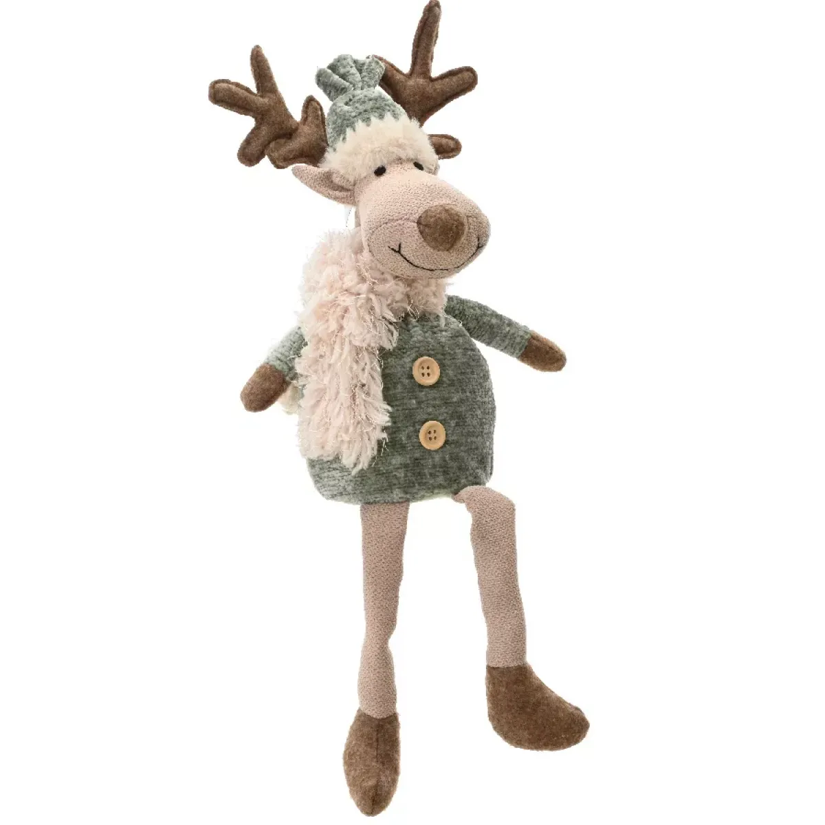 KAEMINGK Babbo Natale Animali E Personaggi-Renna di Natale da sedere (H38 cm) Signor Chic