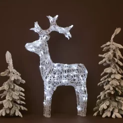 EMINZA Oggetti Decorativi E Illuminati|Personaggi E Oggetti Grande Dimensione-Renna luminosa flessibile 80 LED (H89 cm) Skoll