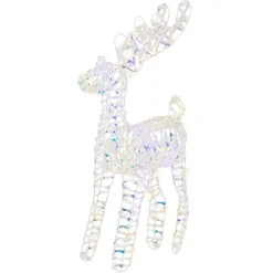 KAEMINGK Oggetti Decorativi E Illuminati|Babbo Natale Animali E Personaggi-Renna luminosa 50 LED (H50 cm) Bianco freddo ghiaccio