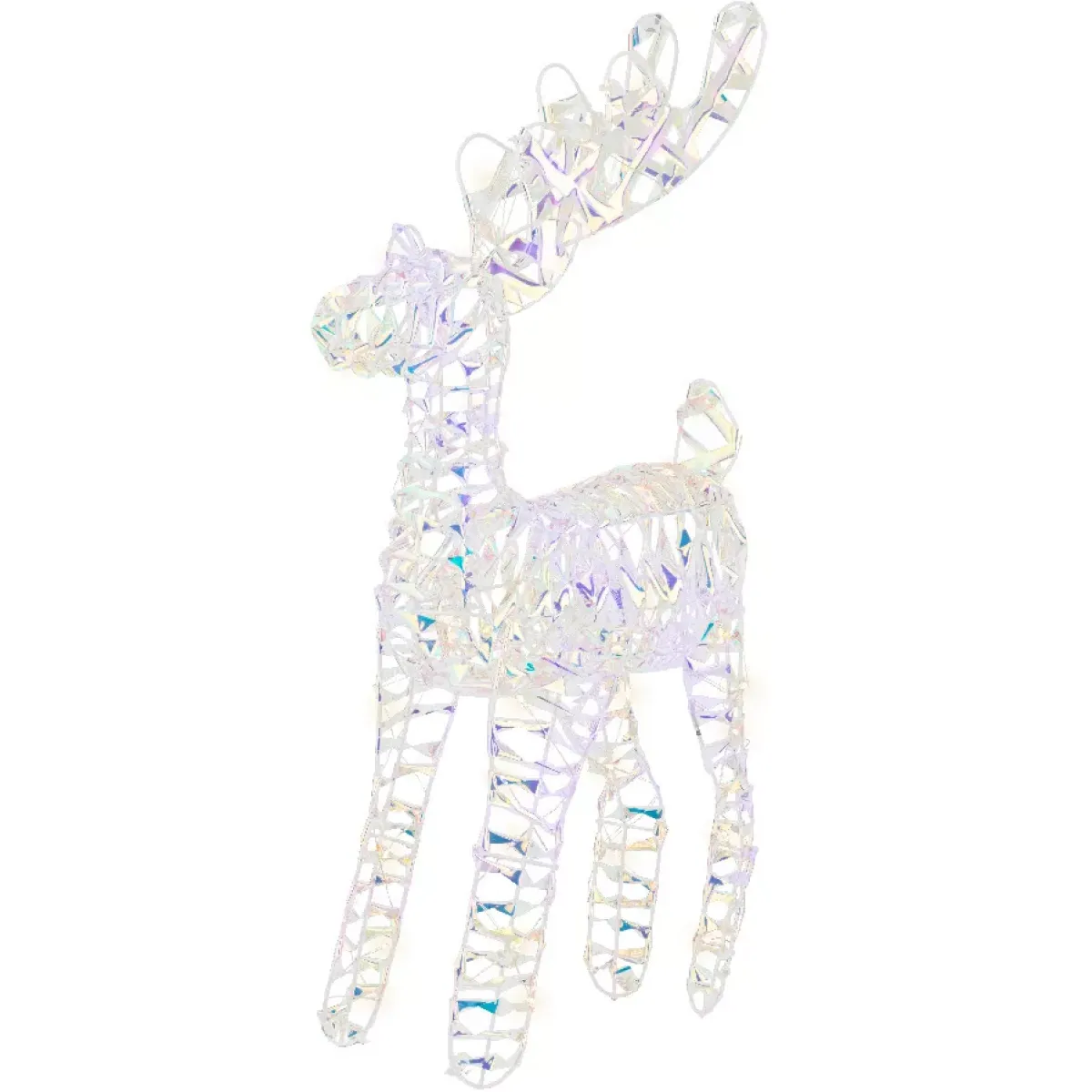 KAEMINGK Oggetti Decorativi E Illuminati|Babbo Natale Animali E Personaggi-Renna luminosa 50 LED (H50 cm) Bianco freddo ghiaccio