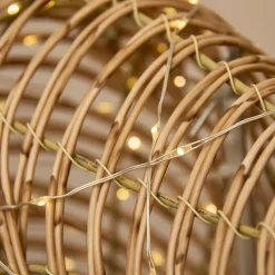 EMINZA Oggetti Decorativi E Illuminati|Personaggi E Oggetti Grande Dimensione-Renna luminosa 630 Led (H88 cm) Dan in resina intrecciata e Bianco caldo