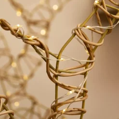EMINZA Oggetti Decorativi E Illuminati|Personaggi E Oggetti Grande Dimensione-Renna luminosa 630 Led (H88 cm) Dan in resina intrecciata e Bianco caldo