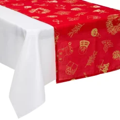Feeric Lights & Christmas Tovaglia E Runner Da Tavolo Per Le Feste-Runner da tavola Fantasie dorate
