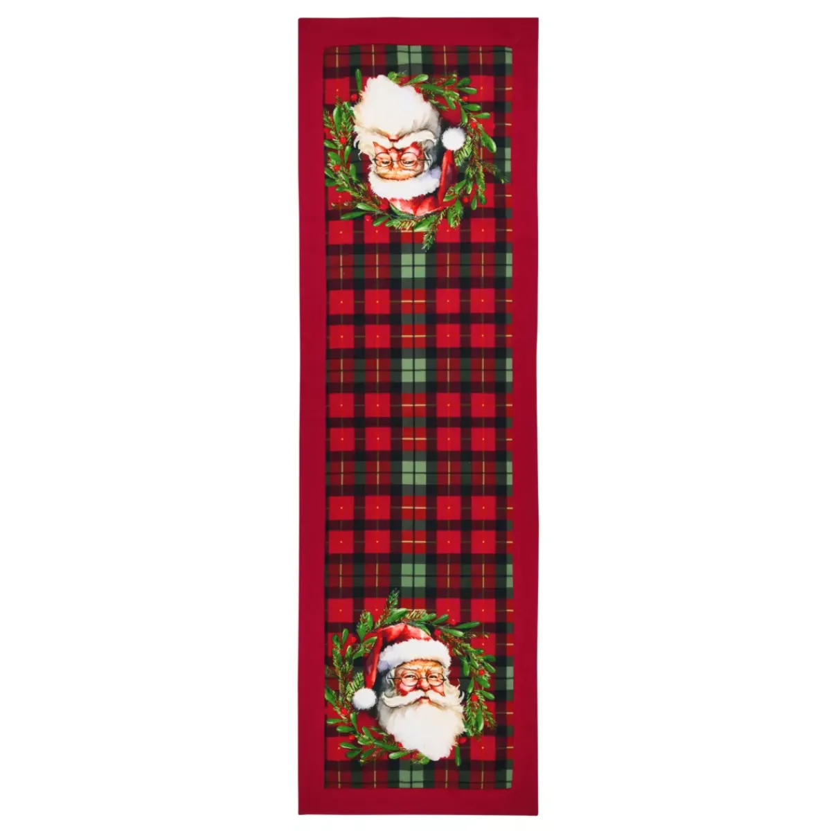 STOF Tovaglia E Runner Da Tavolo Per Le Feste-Runner da tavola in cotone (150 x 45 cm) Babbo Natale Harold