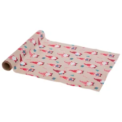 JJA Tovaglia E Runner Da Tavolo Per Le Feste-Runner da tavola Natale (300 x 28 cm) Folletti di Natale e rosso