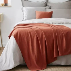 Runner letto cotone (130 x 160 cm) Léa Terracotta