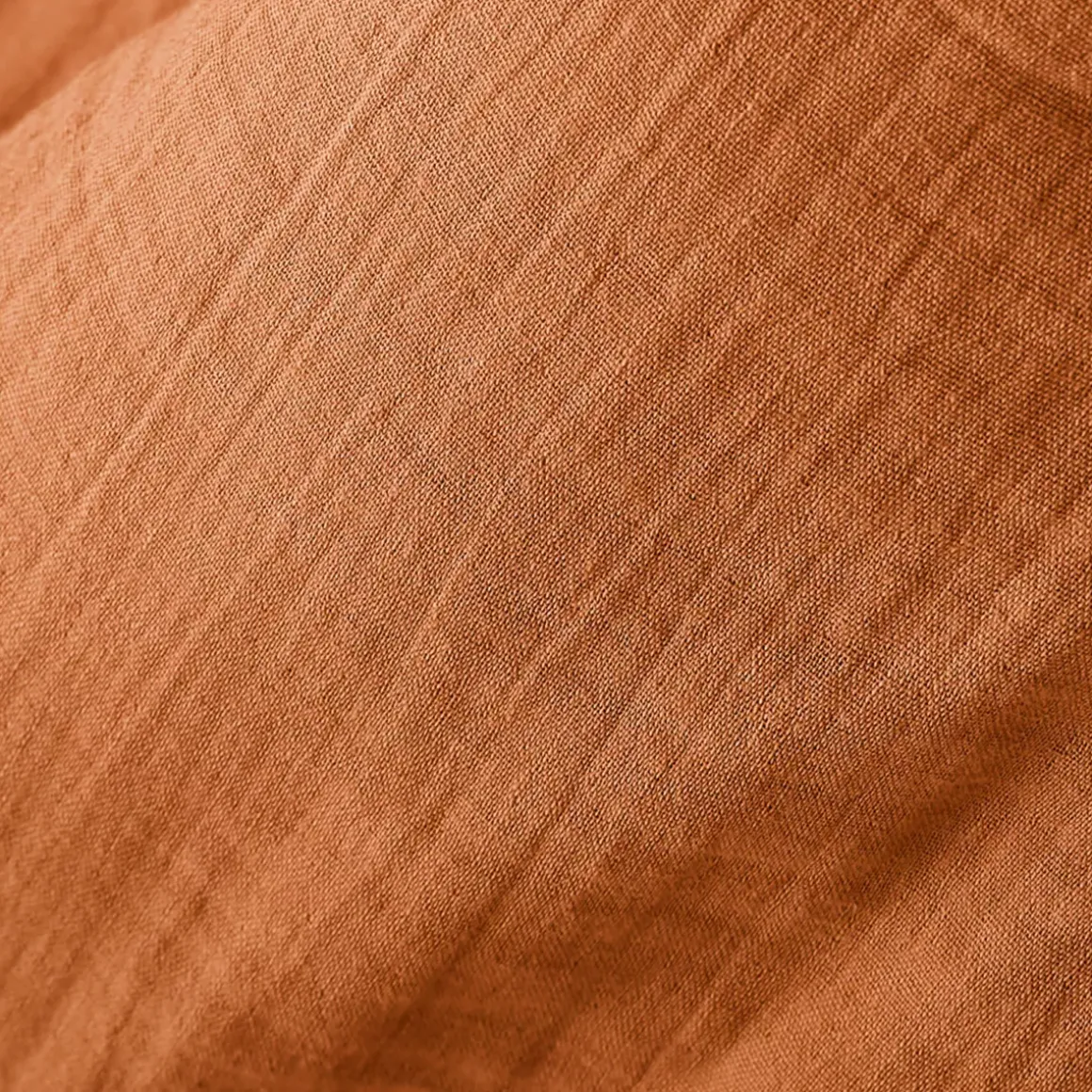 Runner letto garza di cotone (90 x 200 cm) Gaïa Albicocca