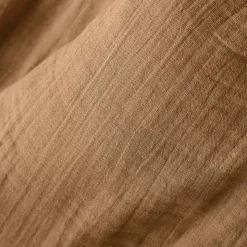 Runner letto garza di cotone (150 x 150 cm) Gaïa Camel