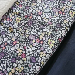 Runner letto in garza di cotone (90 x 200 cm) Elya Viola