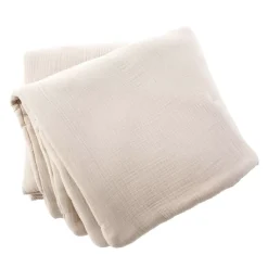 Runner letto quadrupla garza di cotone (90 x 220 cm) Victoria x Gaïa Beige pampa