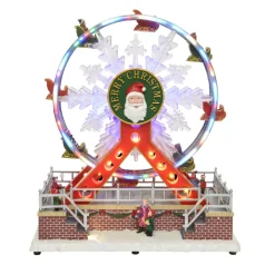 KAEMINGK Villaggio Di Natale Luminoso-Ruota panoramica luminosa e musicale Merry Christmas