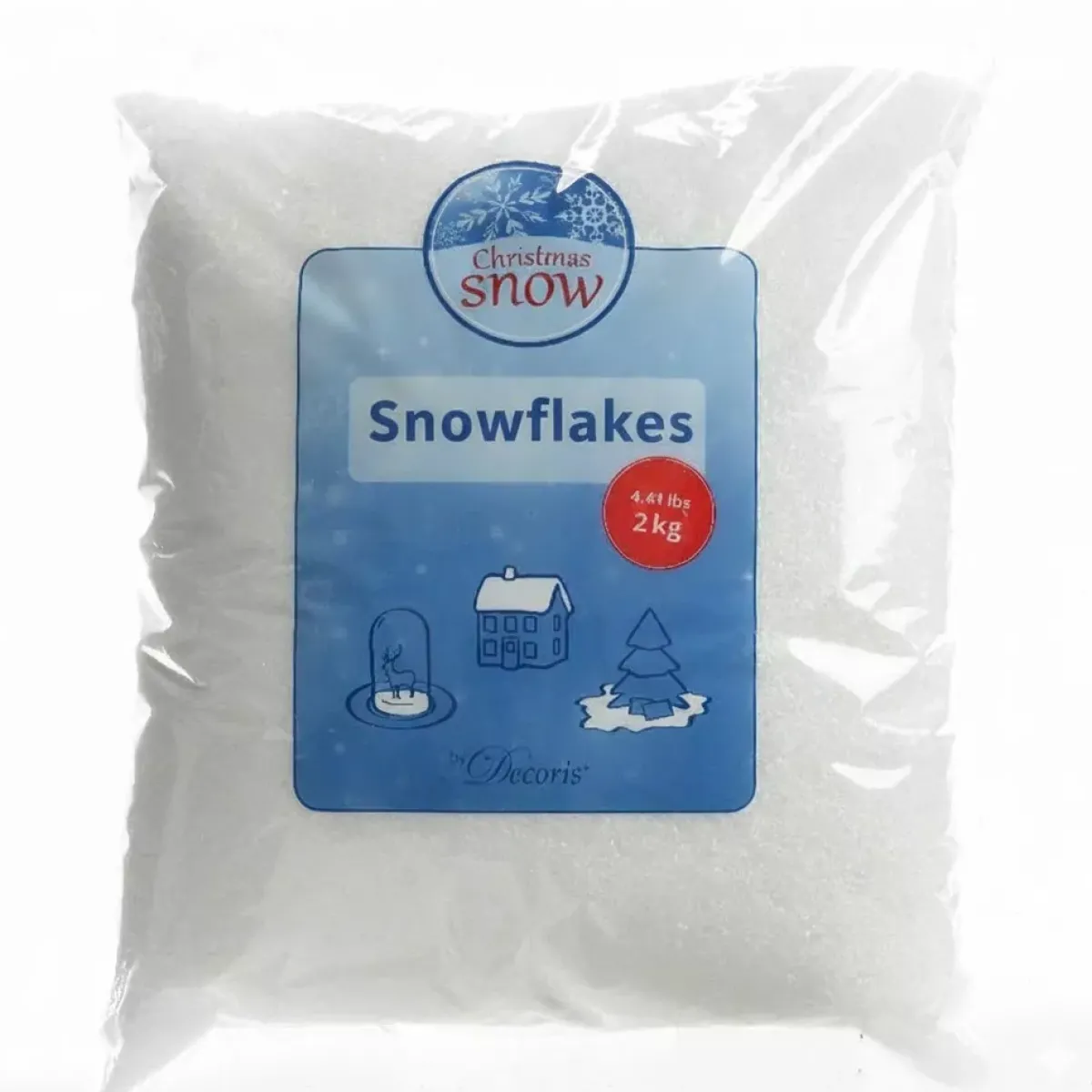 KAEMINGK Accessori Per Albero Di Natale-Sacchetto di neve artificiale (200 gr) Fiocchi di neve