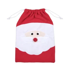 STOF Calza E Berretto E Vestito Di Natale-Sacchetto regalo in tessuto (40 cm) Edgard Babbo Natale