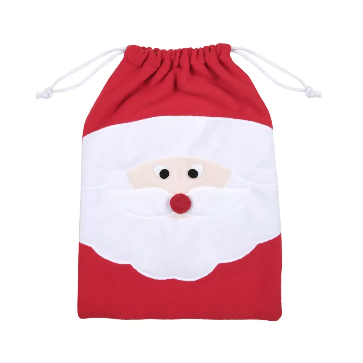 STOF Calza E Berretto E Vestito Di Natale-Sacchetto regalo in tessuto (40 cm) Edgard Babbo Natale