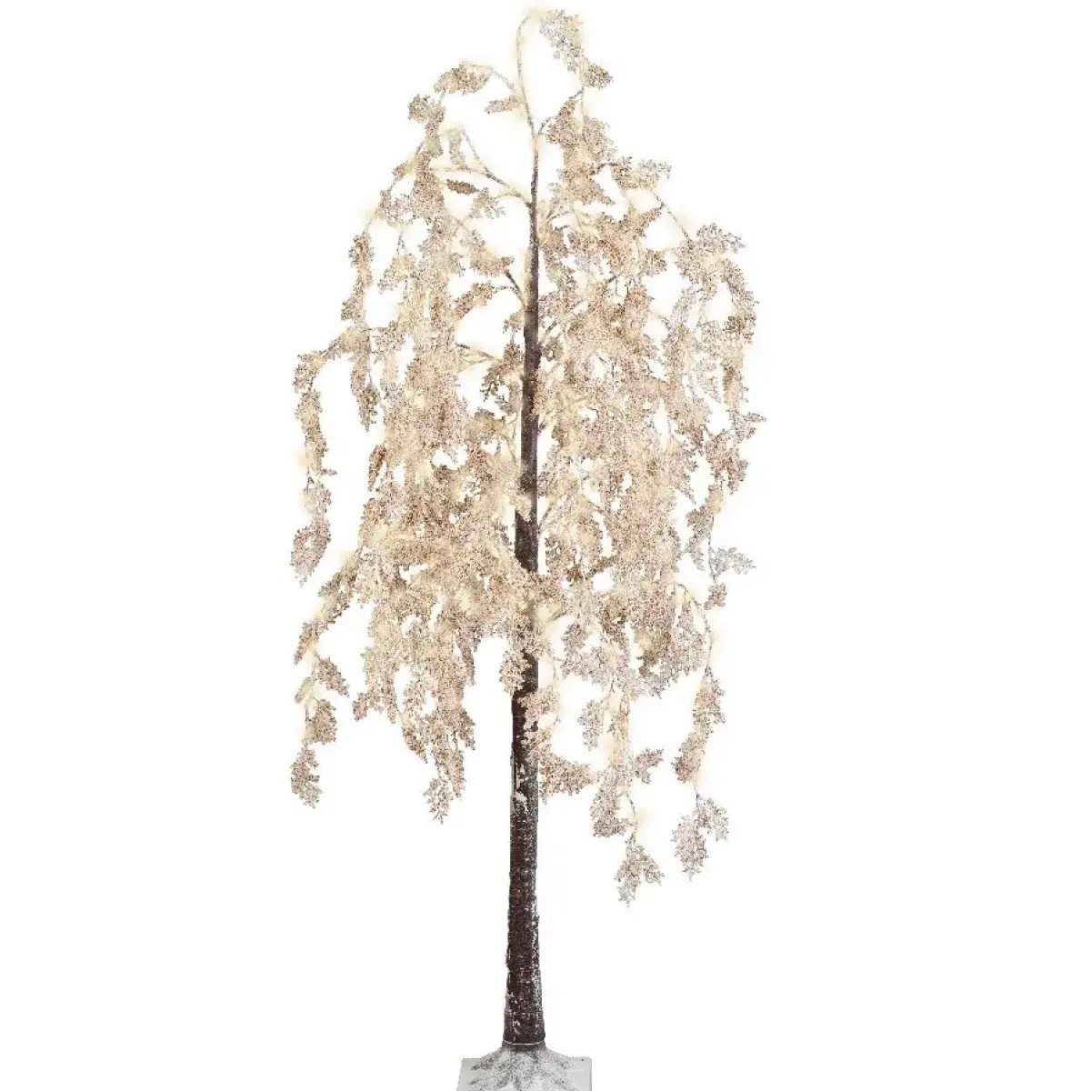 EMINZA Alberi Luminosi|Personaggi E Oggetti Grande Dimensione-Salice piangente luminoso fiore Alt. 200 cm Bianco
