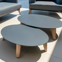 MOBELLIA Salotto Da Giardino-Salotto da giardino alluminio 12 posti 8 pezzi Monte Carlo Grigio antracite e grigio chiaro