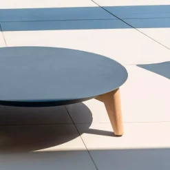 MOBELLIA Salotto Da Giardino-Salotto da giardino alluminio 4 posti 5 pezzi Monte Carlo Grigio