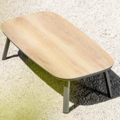 Salotto da giardino in alluminio 7 posti 5 pezzi Amalfi Grigio antracite e grigio chiaro