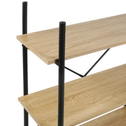 OSTARIA Librerie E Scaffali-Scaffale a 3 livelli in legno e metallo (H96.5 cm) Lola