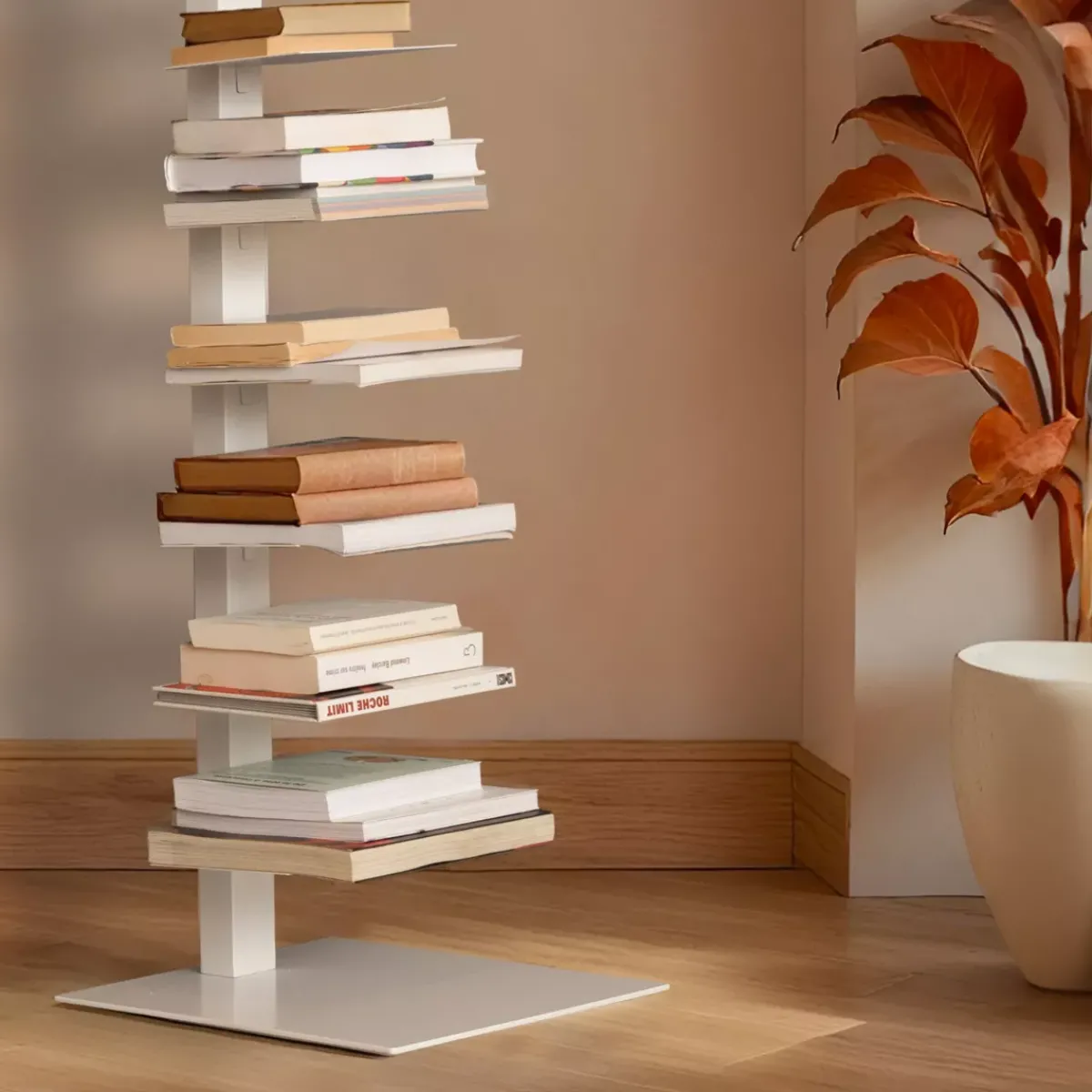 EMINZA Librerie E Scaffali-Scaffale di stoccaggio a 10 ripiani (Alt 150 cm) Libreria Book