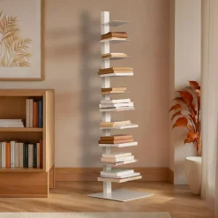 EMINZA Librerie E Scaffali-Scaffale di stoccaggio a 10 ripiani (Alt 150 cm) Libreria Book