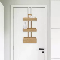 ATMOSPHERA Contenitori Bagno|Accessori Bagno-Scaffale per porta 3 ripiani (74 cm) Bambù