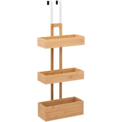 ATMOSPHERA Contenitori Bagno|Accessori Bagno-Scaffale per porta 3 ripiani (74 cm) Bambù