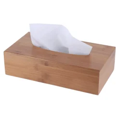 TENDANCE Elementi Decorativi-Scatola per fazzoletti in bambù