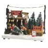 KAEMINGK Villaggio Di Natale Luminoso-Scena della vita illuminata Mercato di Natale a pile