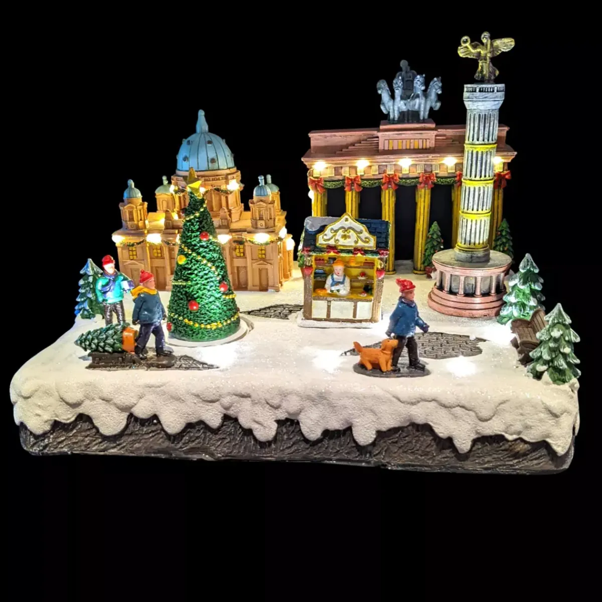 KAEMINGK Villaggio Di Natale Luminoso-Scena di vita illuminata e musicale Berlino