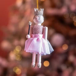 KAEMINGK Addobbi Natalizi-Schiaccianoci da appendere (H12 cm) Fata principessa