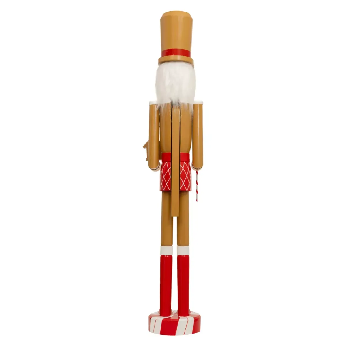JJA Babbo Natale Animali E Personaggi|Personaggi E Oggetti Grande Dimensione-Schiaccianoci in legno (H106 cm) Georges e il bastoncino di zucchero
