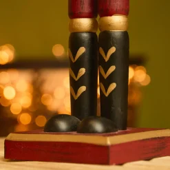 KAEMINGK Babbo Natale Animali E Personaggi-Schiaccianoci in legno (H38 cm) Timothé la regalità Verde e