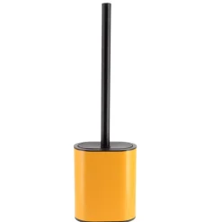 TENDANCE Accessori Water-Scopino WC testa piatta Black Line Ocra/Nero