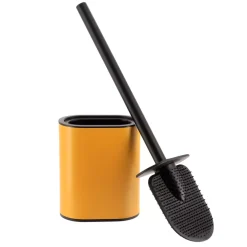 TENDANCE Accessori Water-Scopino WC testa piatta Black Line Ocra/Nero