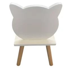 EMINZA Mobili Bambini-Sedia bambini legno (Alt 46 cm) Gattino