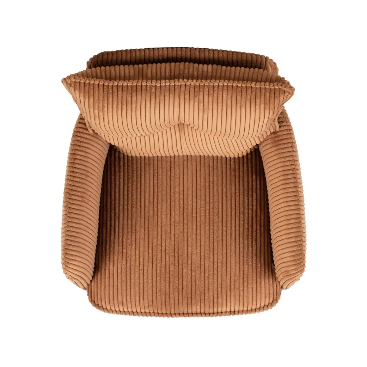 Sedia-Sedia da pranzo girevole in velluto a coste (seduta 48 cm) Nuva