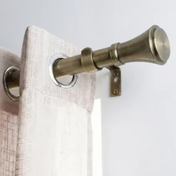 Set bastone per tenda allungabile (L210 - L380 cm / D19 mm) Brasserie Bronzo