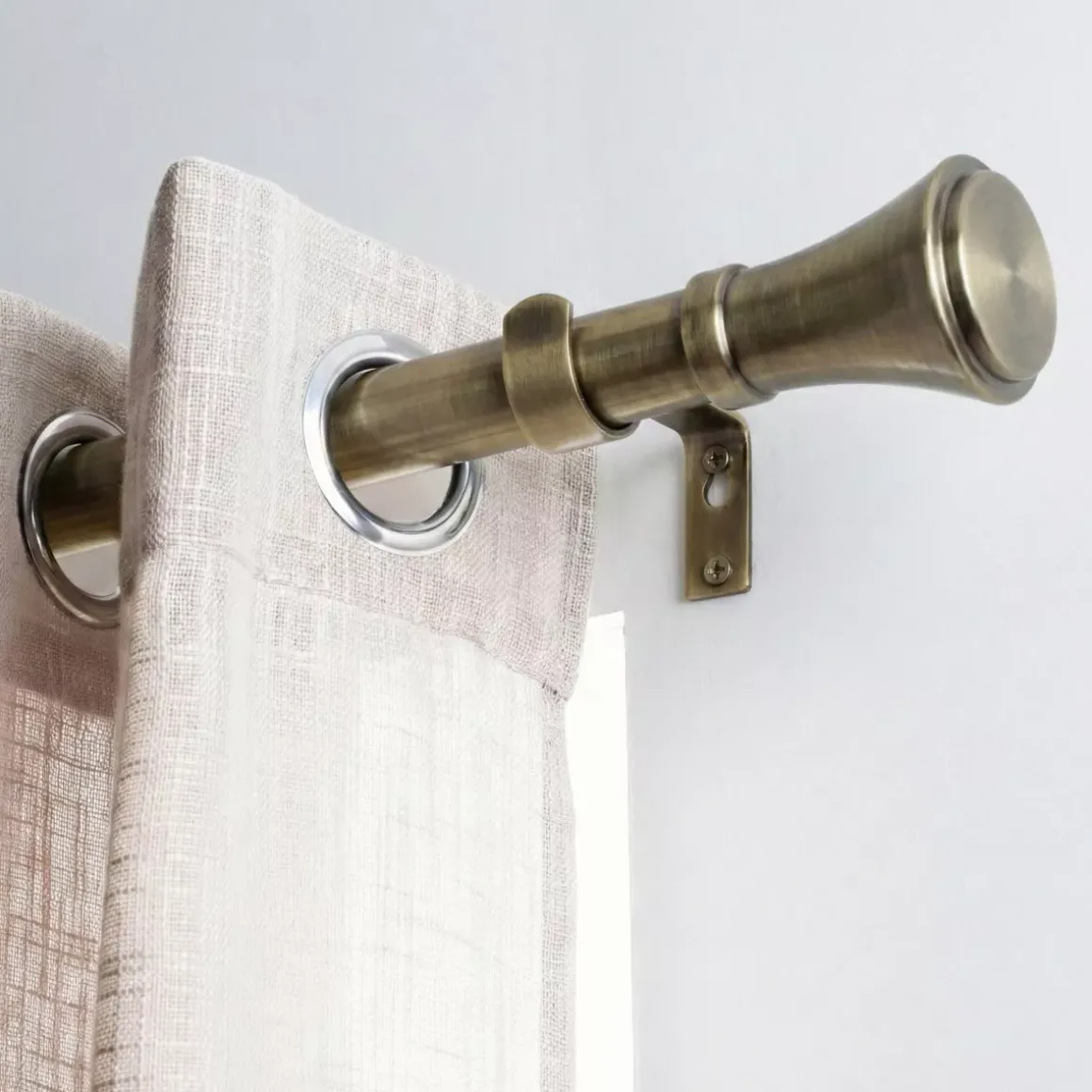 Set bastone per tenda allungabile (L210 - L380 cm / D19 mm) Brasserie Bronzo