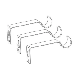 Set bastone tenda allungabile (L120 - L210 cm / D28 mm) Hera Oro