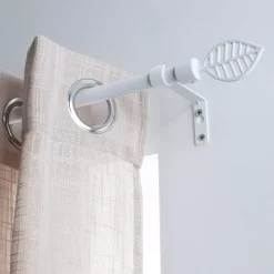 Set bastone tenda regolabile (L120 - L210 cm / Ø16 mm) Sevigne Bianco opaco