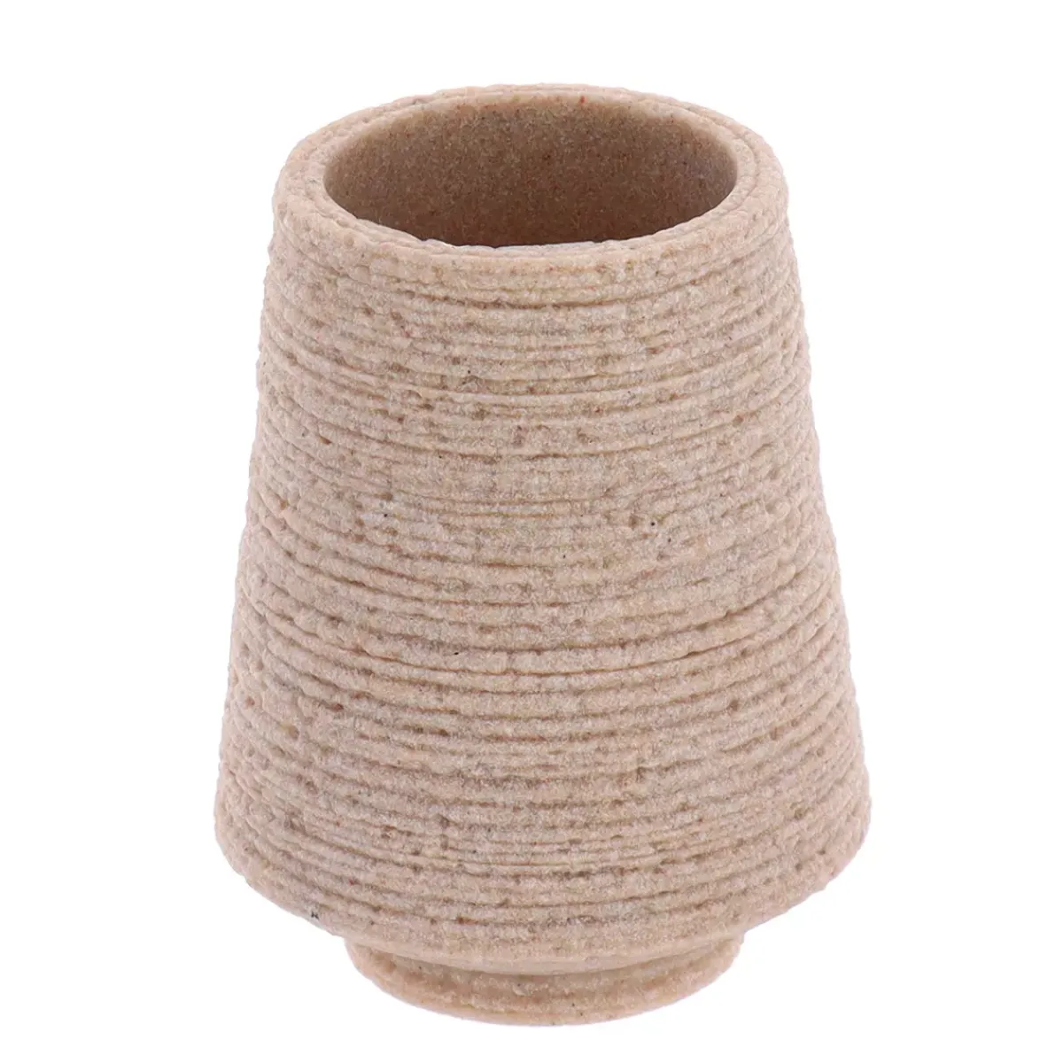 TENDANCE Accessori Bagno-Set bicchiere distributore e porta sapone in poliresina effetto sabbia Lina