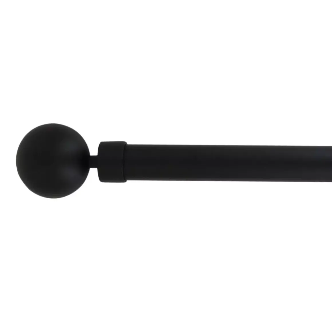 Set completo bastone tenda regolabile (L210 - L380 cm / Ø28 mm) Gaïa Nero